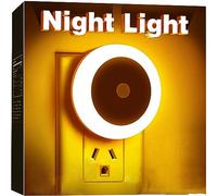 FanFuGuo® 3Pcs Led Veilleuse Prise Electrique, Veilleuse Murale Chambre bébé Enfant Adulte, Automatique Lampe de Nuit à Capteur Crépusculaire, pour Couloir/cuisine/Escalier (Chaleur)