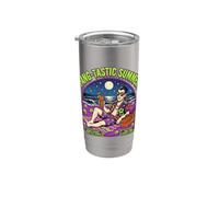 Fang-Tastic Summer Vampire Beach Dracula Vacances d'Halloween Gobelet isotherme en acier inoxydable double paroi