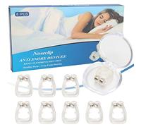 FANGCCC Anti Ronflement, 8 PCS Premium Dispositifs Anti-Ronflement Set Magnétique Appareil Anti Ronflement Silicone Pince à Nez Anti Ronflement pour Mieux Respirer et Dormir