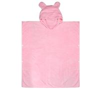 Fangehong Serviette de Bain Extra-Douce Enfant avec Capuche, Peignoir Cape de Plage Bébé, Serviettes de Douche Poncho 70x80cm pour Filles Garçons 0-8 Ans (B)