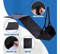 Fangfhai Hamac de pied pour voyage en avion | Repose-pieds réglable en avion pour voyage - Sangle extensible Coussin de soutien Accessoires pour lit de jambe bébés tout-petits sommeil