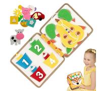 Fangfhai Jeu d'Éveil pour Tout-Petits,Livre Sensoriel en Feutrine | Tableau De Jeu Silencieux, Activité Sensorielle pour Chambre, Salon, Voyage Et Berceau 1-3 Ans