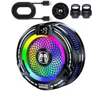 Fangfhai Refroidisseur de téléphone portable, 30 W, radiateur de refroidissement magnétique, vitesse réglable pour smartphones, tablettes, jeux en plein air, diffusion en direct, temps chaud, été