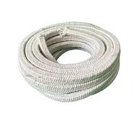 FANGHUOTC Corde Carrée en Fibre Céramique, Joint D'étanchéité Haute Température pour Poêle, Chaudière, Four, Porte De Four, Longueur 10M,Diameter 25 mm