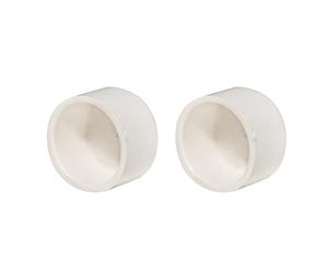 FangKingNo Lot de 2 adaptateurs de tuyau en PVC blanc SCH40 faciles à installer et à haute résistance à la traction pour usage domestique ou industriel (5,1 cm)