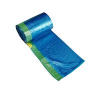 Fangkun Lot de 100 petits sacs poubelle en plastique bleu avec cordon de serrage pour salle de bain 15 litres