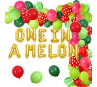 Fangleland One in a Melon Party Decorations Pastèque 1er Anniversaire fête Fournitures One in a Melon Balloon Garland Arch Kit