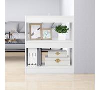 Fangmaliuyun Bibliothèque blanche 60 x 30 x 72 cm en bois - Design moderne - Petite étagère d'armoire ou séparateur de pièce - Pour salon, bureau, cuisine, couloir et balcon
