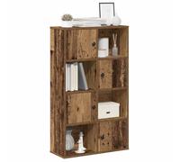 Fangmaliuyun Bibliothèque en bois recyclé 60 x 24 x 101,5 cm de haut - En matériau dérivé du bois - Étagère de rangement pour salon, couloir, chambre à coucher