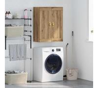 Fangmaliuyun Buffet mural - Chêne artisanal - 69,5 x 34 x 90 cm - Avec 2 portes - Peu encombrant - Pour cuisine, couloir et salon - Design moderne - Charge maximale : 60 kg