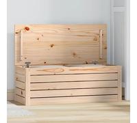Fangmaliuyun Coffre de rangement 89 x 36,5 x 33 cm en bois de pin massif, ottoman de rangement moderne, robuste et durable pour salon, couloir et chambre à coucher