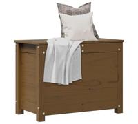 Fangmaliuyun Coffre en pin massif avec vérin à gaz, 60 x 32 x 45,5 cm, marron miel, boîte de rangement pour salon, couloir, chambre à coucher, style maison de campagne