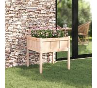 Fangmaliuyun Jardinière surélevée - 70 cm - Cube en pin massif - Design moderne - Robuste et résistant aux intempéries - Pour grands jardins, terrasses, jardins de cour et balcons