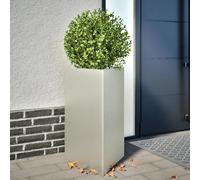 Fangmaliuyun Lot de 2 jardinières en acier inoxydable - 50 x 43 x 75 cm - Design moderne - Pour balcon, jardin et terrasse - Peu encombrant