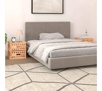 Fangmaliuyun Lot de 2 tables de chevet 34 x 34 x 34 cm en bois de noyer massif avec plateau en verre, tables d'appoint modernes avec 2 tiroirs, espace de rangement pour chambre à coucher, salon