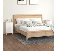 Fangmaliuyun Lot de 2 tables de chevet blanc brillant - 40 x 35 x 70 cm - Matériau en bois avec pieds en bois massif d'eucalyptus - Design moderne - Grand espace de rangement pour chambre à coucher et