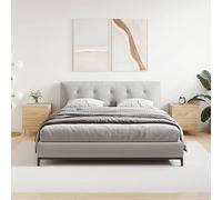 Fangmaliuyun Lot de 2 tables de chevet en chêne Sonoma - 40 x 35 x 47,5 cm - Matériau du bois avec pieds en métal - Table d'appoint moderne avec tiroirs - Compacte - Pour chambre à coucher, salon