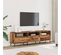 Fangmaliuyun Meuble TV bas 150 x 30 x 44,5 cm - En panneau de particules - Effet bois vieilli - 6 compartiments - Pour TV de 150 x 30 x 44,5 cm - Buffet de salon - Chambre à coucher