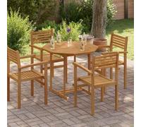 Fangmaliuyun Plateau de table 90 x 90 cm en teck massif avec trou pour parasol, plateau de table d'extérieur et plan de travail, résistant aux intempéries, aspect rustique, pour jardin, balcon, salle