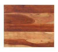 Fangmaliuyun Plateau de table en acacia - 60 x 70 cm - Bois massif marron miel - 15 à 16 mm - Plan de travail ou table de bistro pour salle à manger, cuisine, terrasse, balcon