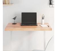 Fangmaliuyun Plateau de table en chêne - 80 x 50 cm - 2 à 4 cm d'épaisseur - En bois massif laqué - Avec bord d'arbre - Plan de travail de cuisine, bureau ou bistrot - Robuste - Pour salle à manger