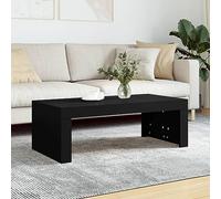 Fangmaliuyun Table basse noire 102 x 50 x 36 cm en bois - Design moderne avec plateau de table robuste - Pour salon, canapé et console d'appoint