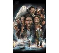 FANGMKJ Kit de Peinture Diamant 5D,Supernatural,Diamond Painting,Broderie Diamant,Peinture par numéro Painting Diamond Complet Kits De Broderie En Diamant Rond Complet-11.8x15.7inch