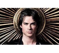 FANGMKJ Kit de Peinture Diamant 5D,The Vampire Diaries,Diamond Painting,Broderie Diamant,Peinture par numéro Painting Diamond Complet Kits De Broderie En Diamant Rond Complet-19.7x27.6inch