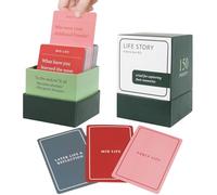 Fangoo Kit de 150 cartes d'entretien pour enfants de 3 ans et plus pour une soirée de jeu en famille, apprenez à connaître les parents et les grands-parents, cartes de conversation