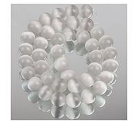 XC Verre De Pierre Naturelle Grey Gris Cat's Eye Opal 4/6/8/10/1 2MM Perles De Lune D'espacement Desserrées for La Fabrication De Bijoux DIY Conclusions De Bracelet T87