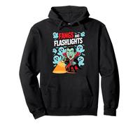 Fangs and Flashlights Funny Vampires Ghost Hunting Halloween Sweat à Capuche