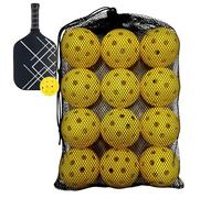 Fangssiy Balles De Golf D'entraînement pour Jardin - 12 Pièces Équipement de Lancer | Balle Creuse avec Sac Filet À Cordon | pour Intérieur Extérieur Jardin Maison École Parc Plage