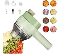 Fanguo-Ensemble De Coupe-légumes électrique Portable 4 en 1 Mini Broyeur à Boue électrique sans Fil Portable Hachoir sans Fil pour