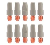 Fangxuee 10 Pièces 36KD Embouts de Contact de Soudage Revêtement Protecteur M8 Embout de Buse à Gaz 1,0 mm Torche de Soudage MIG Pièces D'Outils de Soudage
