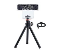 Fangxuee 100 Degrés Double Module de Caméra OV9732 1MP 2,1 mm Module de Caméra Double Mise au Point Manuelle + Coque + Trépied pour WinXP/7/8/10 Linux/Android