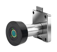 Fangxuee 138-32 Verrouillage D'Empreinte Digitale Pas de Poinçonnage Biométrique Electronic Door Lock Consommation de Puissance avec la Lampe Tricolore Black Empreinte Digitale