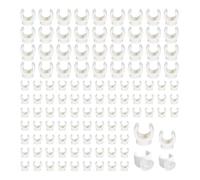 Fangxuee 150 Pièces PEX Collier de Serrage de Tuyau 1/2 Pouce 3/4 Pouce U Crochet PEX Colliers PVC Tuyau D'Eau Support Support Douille PEX Clips Cintres