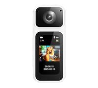Fangxuee 2,7k 1080p Camer Thumb 180 ° Rotation WiFi Sports Cycling Camera de 1,47 Pouce IPS Screen Digital Video Recorder White