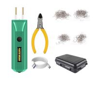 Fangxuee 2 en 1 MINI PORTABLE PLANT HOT PLAST RÉPARATION des CRACHES RÉPARATION de L'AUTALOBILE PUISSANCE 200 Ongles de Soudage 100W Green Portable