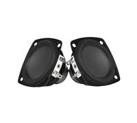 Fangxuee 2Pcs 2.75 inch 70.6mm Haut-Parleur Médium 4Ω15W à Double Aimant avec Course Longue de Membrane en Caoutchouc Bluetooth