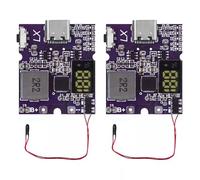 Fangxuee 2pcs 22.5W Power Bank Bidirectionnel Charge Module d'alimentation Mobile Circuit Imprimé avec Type-C USB Suppor PD/QC3.0 2.0