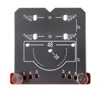 Fangxuee 35mmHinge Jig Porte Armoires Charnière Cachée Trou Gabarit Gabarit Alliage D'Aluminium Guide de Perçage Localisateur Outil pour le Travail Du Bois,A