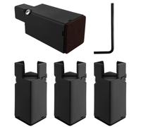 Fangxuee 4 Pièces de Rehausseurs de Meubles Réglables avec Vis de Serrage pour Chaise, Canapé