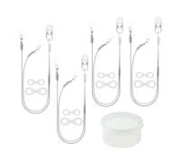 Fangxuee 4PCS Aide Auditive Clid Clip Corde avec Boucles et Clip de Sécurité pour Derrière les Aides Auditives de L'Oreille pour Entendre pour les Amplificateurs Entendus