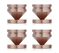 Fangxuee 4PCS Support D'Enceinte Pieds Tampon en Alliage D'Aluminium Cône Absorbant Les Chocs Tampon de Sol Ongles pour Support de Lecteur CD M23*20
