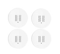 Fangxuee 4pcs TUYA Zigbee Smart Home Vibration Capteur 4pcs TUYA Zigbee Capteur de Vibration en Temps Réel Surveillance de la Fenêtre de Porte Alarme Smart Home Security System
