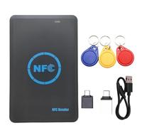 Fangxuee 5 Duplicator de Puce Intelligente RFID + 3xcuid Keychain NFC Reader Copier IC/ID 13.56M 125K / HID 125K Token Writer Clone