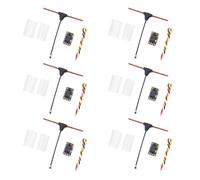 Fangxuee 6PCS ELRS Receiver 2.4GHz Nano ExpressLRS Receiver CRSF avec Antenne de Type T pour Pièces de Drones RC FPV Traversing