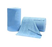 Fangxuee 80 Paquet de Chiffon de Nettoyage en Microfibre, Super Absorbant et sans Peluches pour Voiture, Maison, Garage ou Magasin, Couleur Bleue