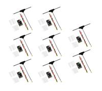 Fangxuee 8PCS Récepteur ELRS 2,4GHz Nano ExpressLRS avec Antenne de Type T Support Mise à Niveau WiFi pour Drone FPV RC Longue Portée
